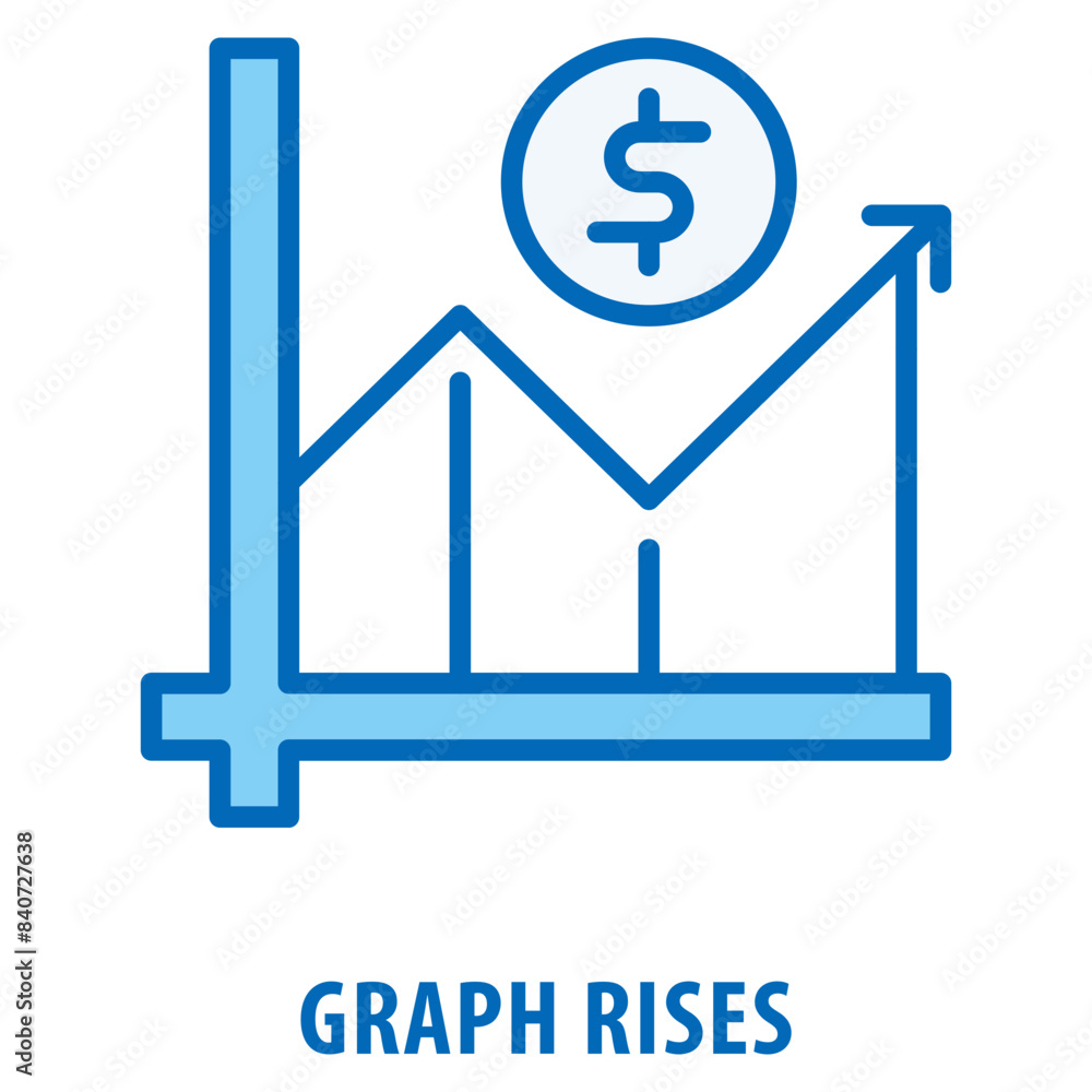 graph rises Icon simple and easy to edit for your design elements graph rises Icon simple and easy to edit for your design elements