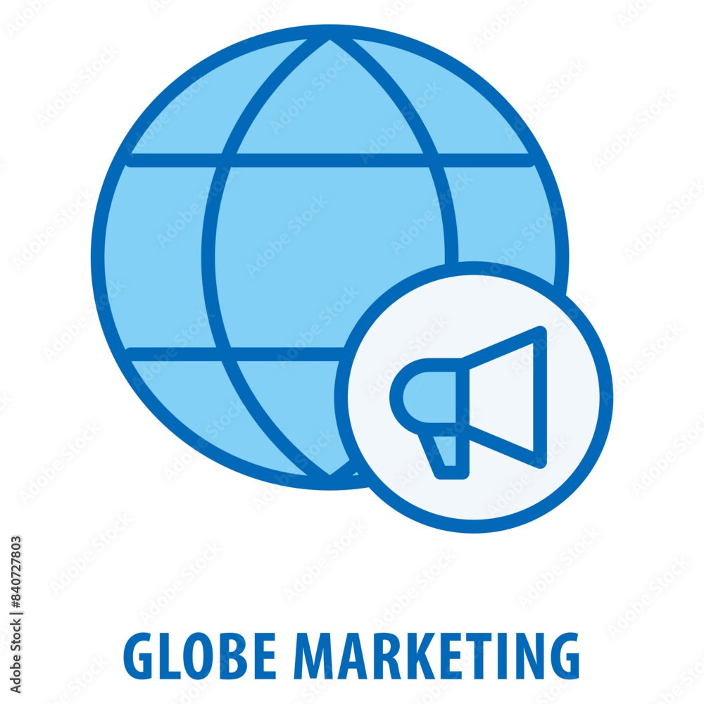 Globe Marketing Icon simple and easy to edit for your design elements Globe Marketing Icon simple and easy to edit for your design elements