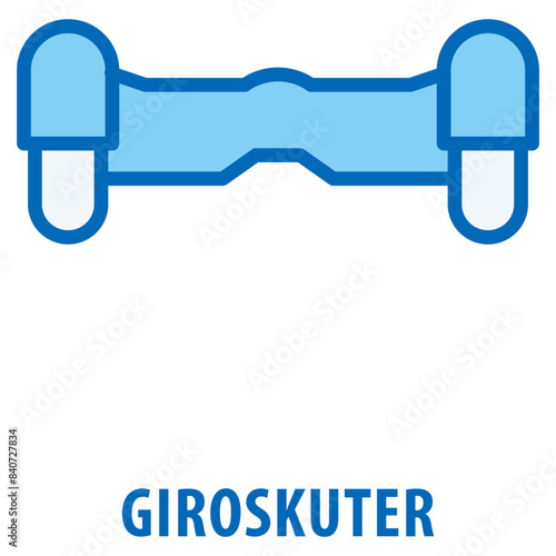Giroskuter Icon simple and easy to edit for your design elements
