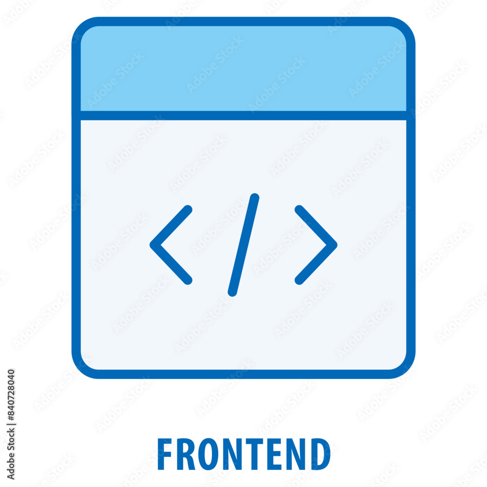 Frontend Icon simple and easy to edit for your design elements Frontend Icon simple and easy to edit for your design elements