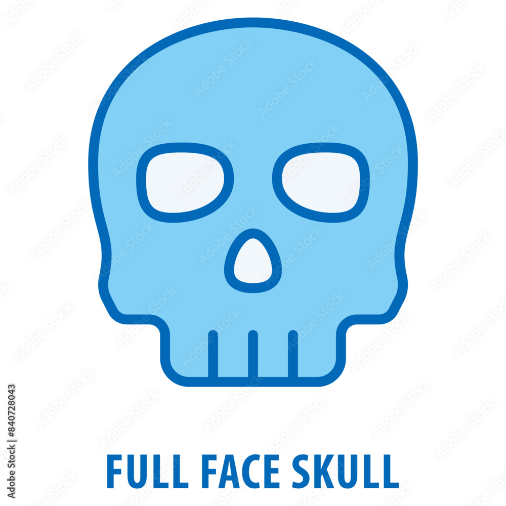 full face skull without lower jaw Icon simple and easy to edit for your design elements full face skull without lower jaw Icon simple and easy to edit for your design elements