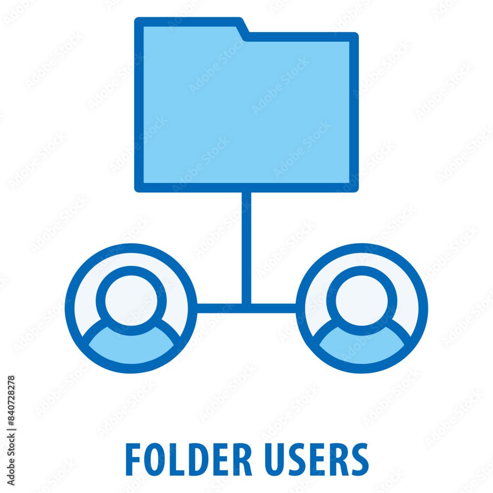 Folder users Icon simple and easy to edit for your design elements Folder users Icon simple and easy to edit for your design elements