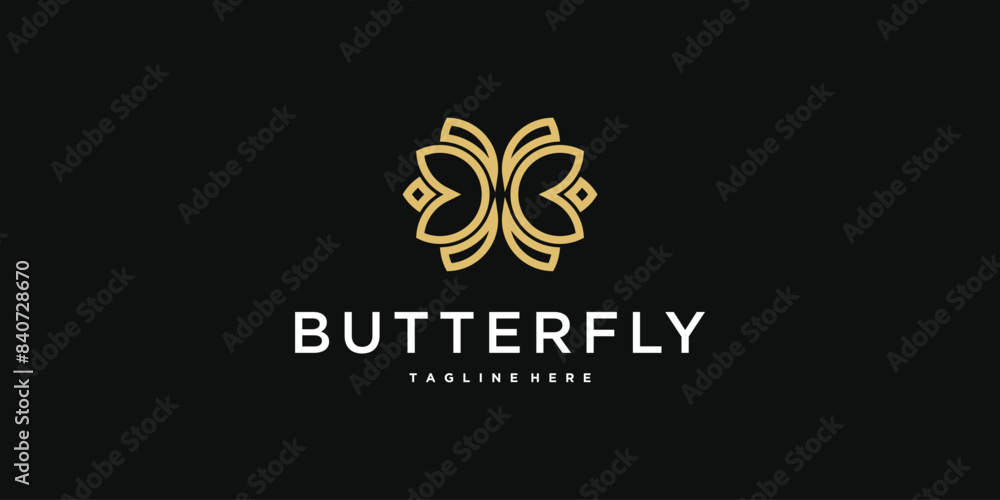 Creative abstract butterfly logo design. Premium Vector Creative abstract butterfly logo design. Premium Vector