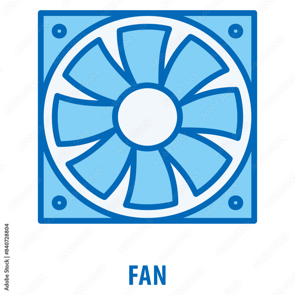 Fan Icon simple and easy to edit for your design elements Fan Icon simple and easy to edit for your design elements
