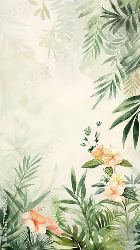 Floral border frame card template. Golden gradient on white background. Design illustration. for bunner  wedding card. AI generated illustration