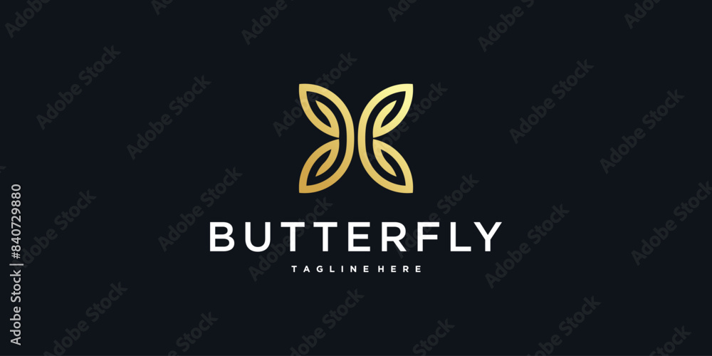 Creative abstract butterfly logo design. Premium Vector Creative abstract butterfly logo design. Premium Vector