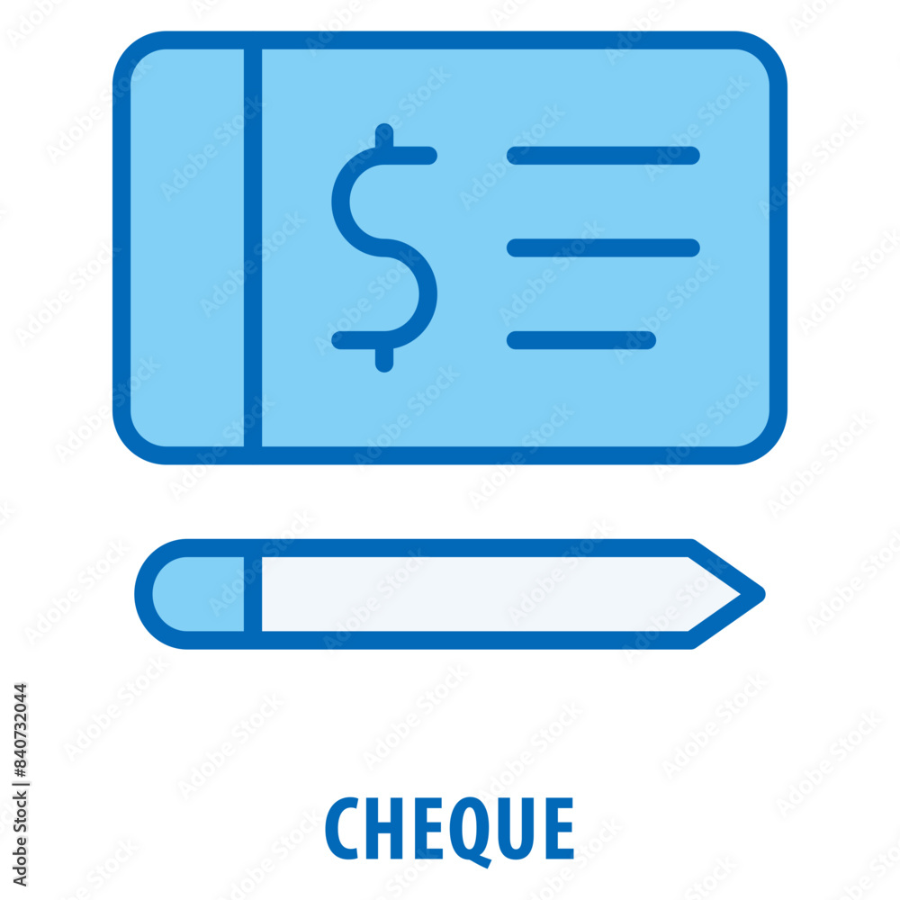 Cheque Icon simple and easy to edit for your design elements Cheque Icon simple and easy to edit for your design elements