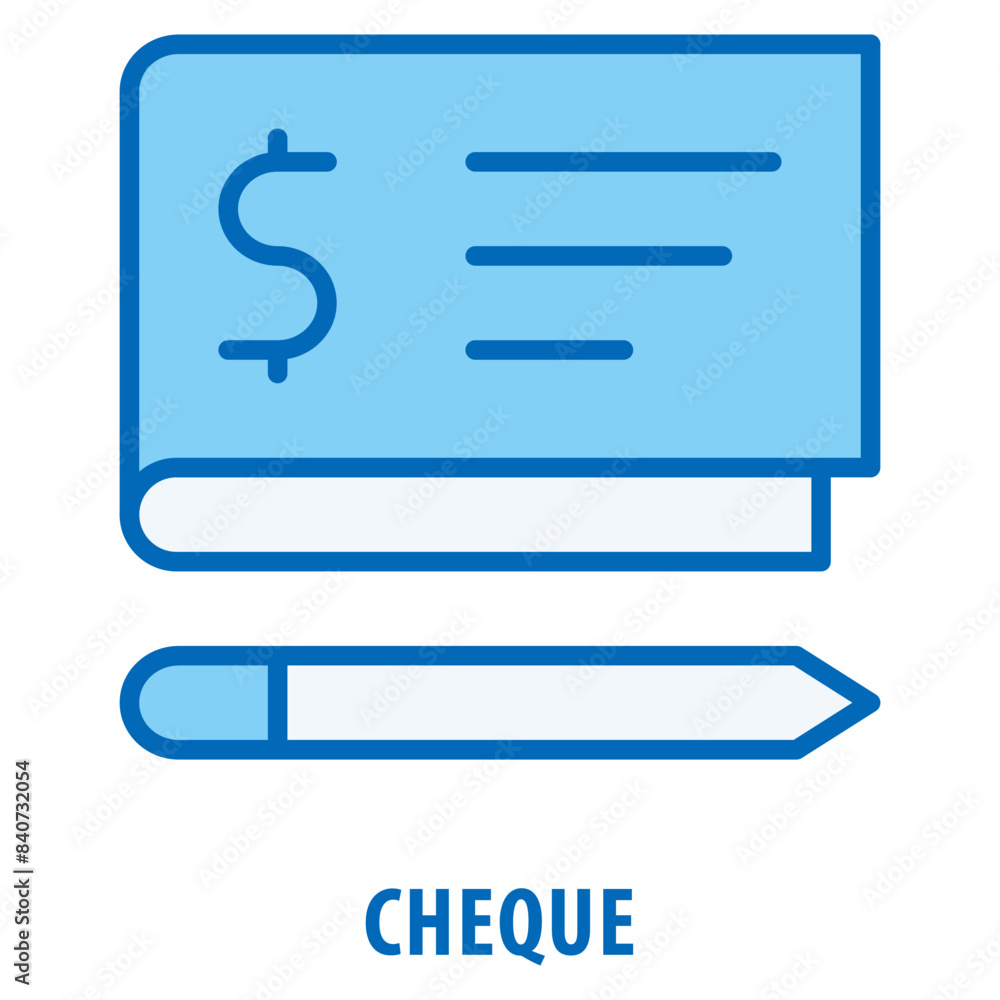 Cheque Icon simple and easy to edit for your design elements Cheque Icon simple and easy to edit for your design elements