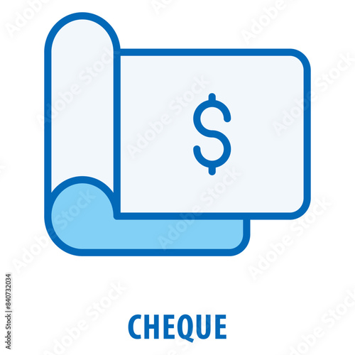 Cheque Icon simple and easy to edit for your design elements