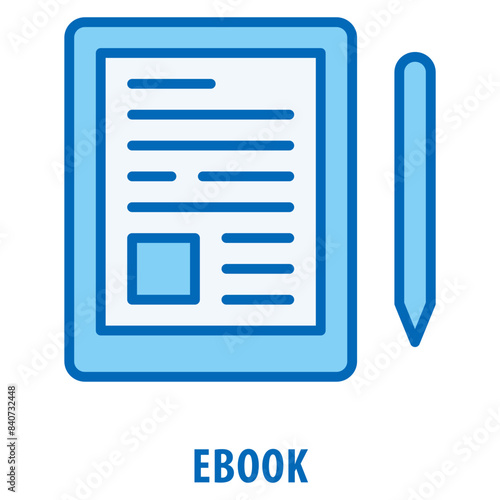 Ebook Icon simple and easy to edit for your design elements