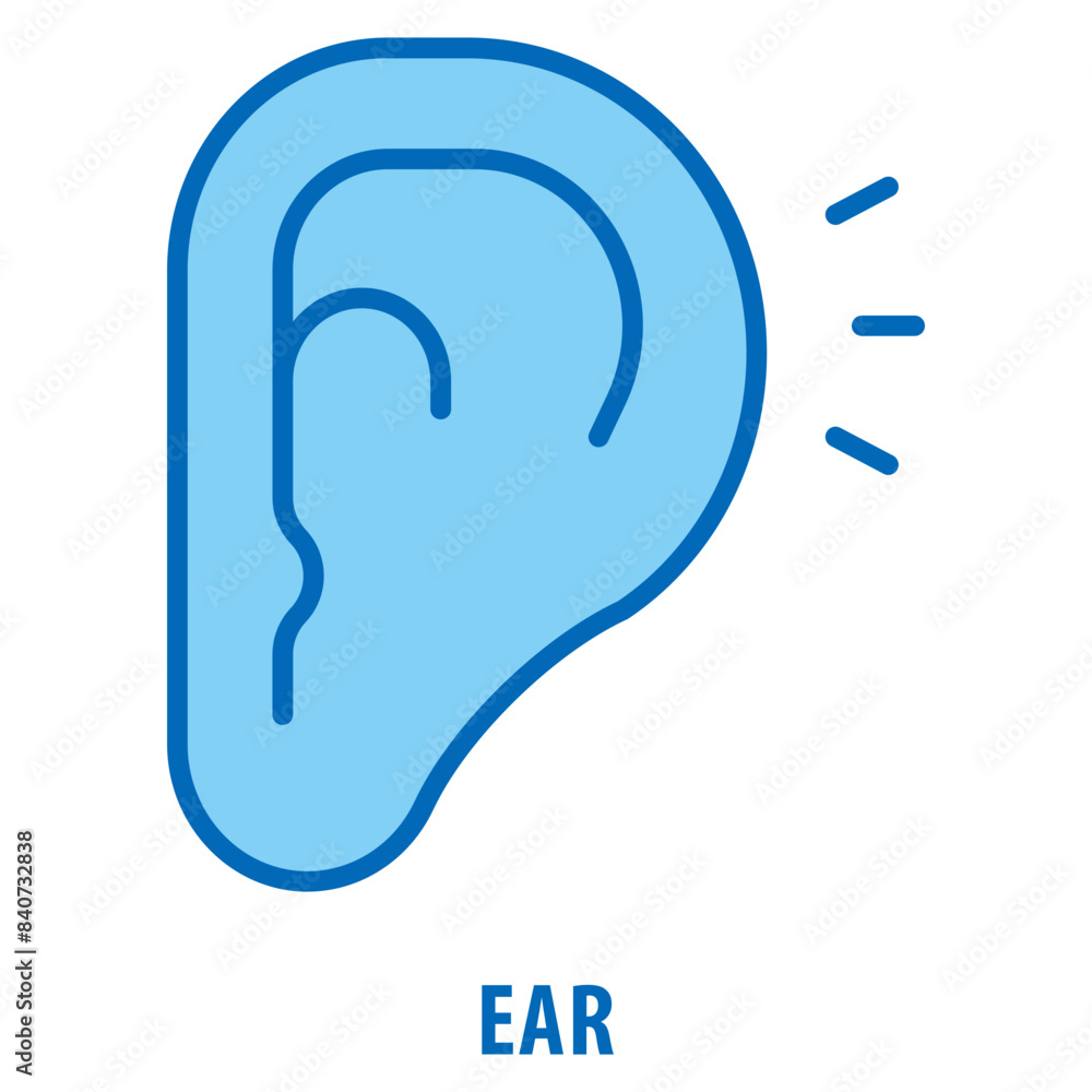 Obraz premium Ear Icon simple and easy to edit for your design elements