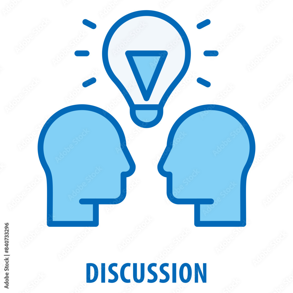 Discussion Icon simple and easy to edit for your design elements Discussion Icon simple and easy to edit for your design elements