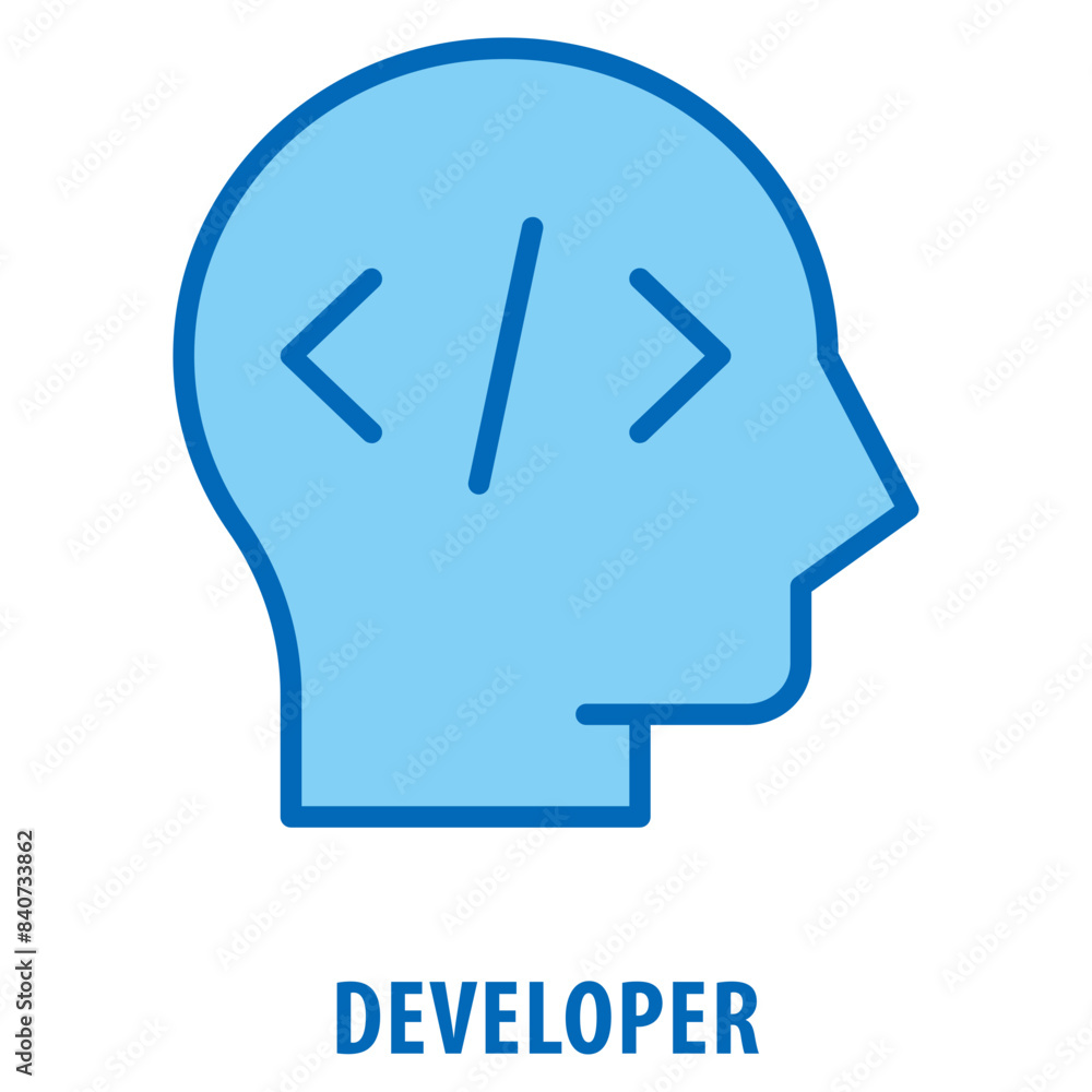 Developer Icon simple and easy to edit for your design elements Developer Icon simple and easy to edit for your design elements
