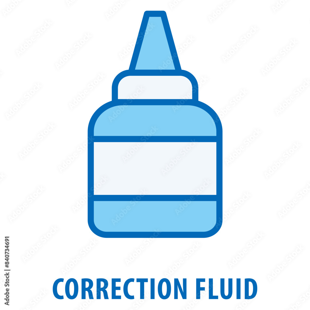 Correction fluid Icon simple and easy to edit for your design elements Correction fluid Icon simple and easy to edit for your design elements