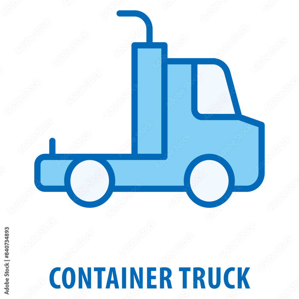 Container Truck Icon simple and easy to edit for your design elements