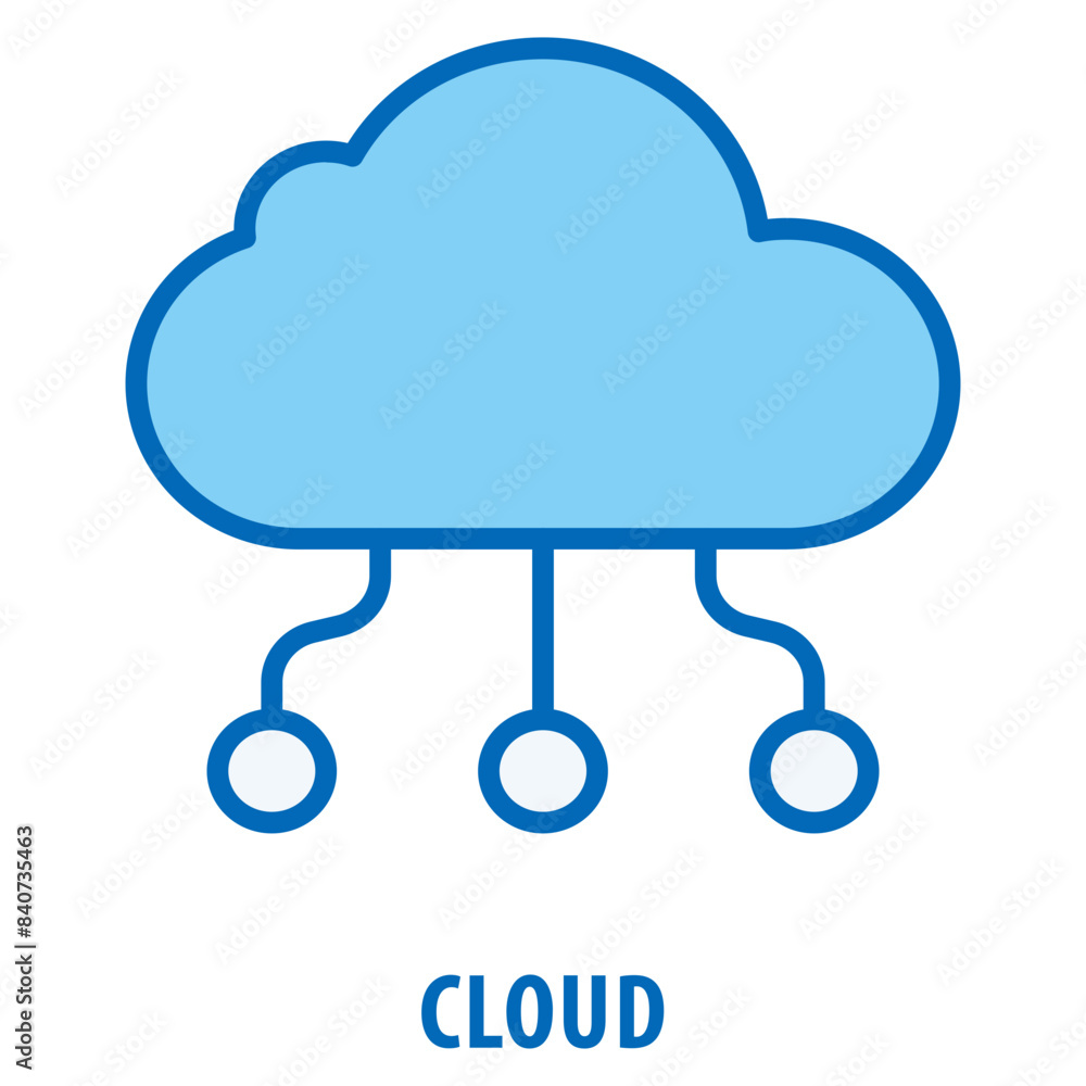 Cloud Icon simple and easy to edit for your design elements Cloud Icon simple and easy to edit for your design elements