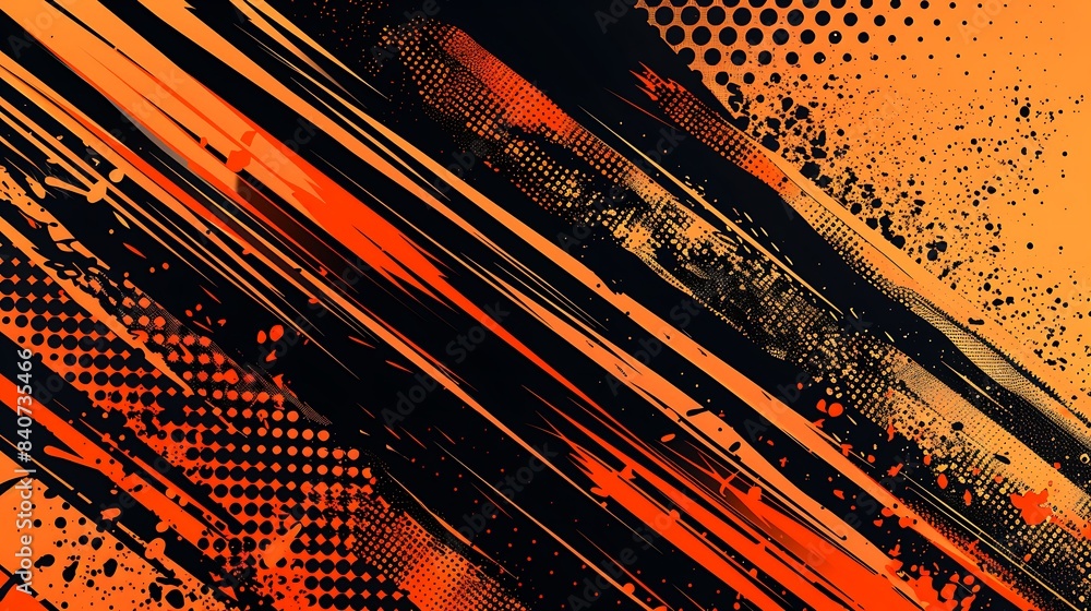 Fototapeta premium Racing background with checkered flag and abstract elements vector Illustration on white Background