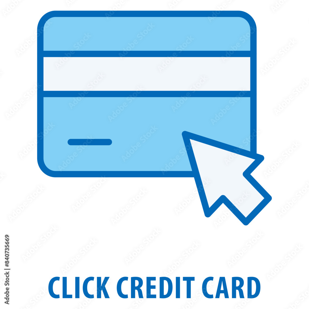 Click Credit card Icon simple and easy to edit for your design elements Click Credit card Icon simple and easy to edit for your design elements
