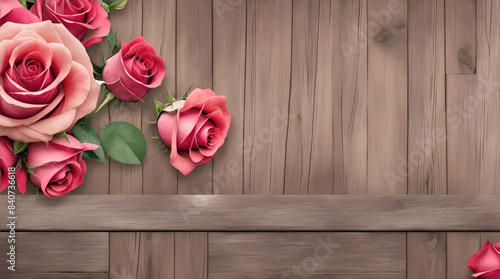 Floral decoration againts various background