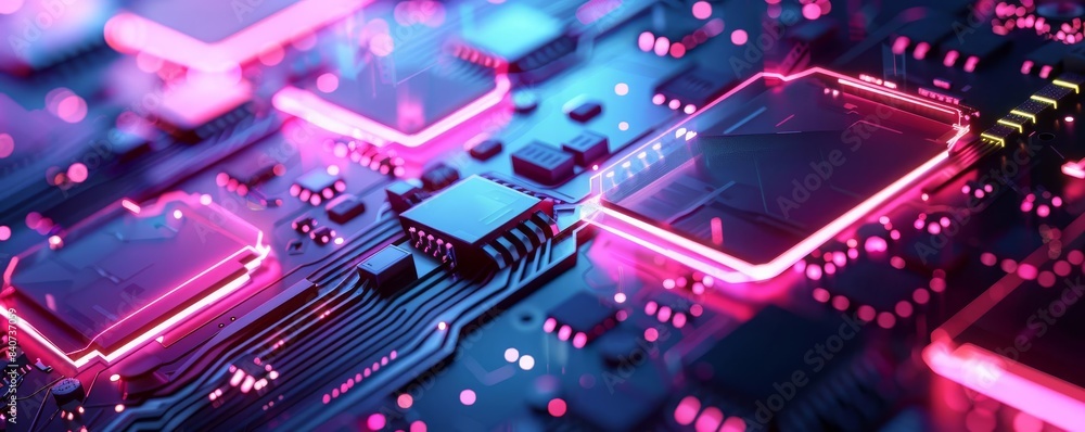 Digital shields protecting futuristic digital cpu, flat design, side view, tech theme, water color, Triadic Color Scheme Digital shields protecting futuristic digital cpu, flat design, side view, tech theme, water color, Triadic Color Scheme