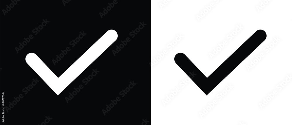 Checkmark right symbol tick sign. Black and white checkmark in rectangle. Diamond gemstone icon symbol vector. Tick symbol on black and white background. Vector check icon. eps 10 Checkmark right symbol tick sign. Black and white checkmark in rectangle. Diamond gemstone icon symbol vector. Tick symbol on black and white background. Vector check icon. eps 10