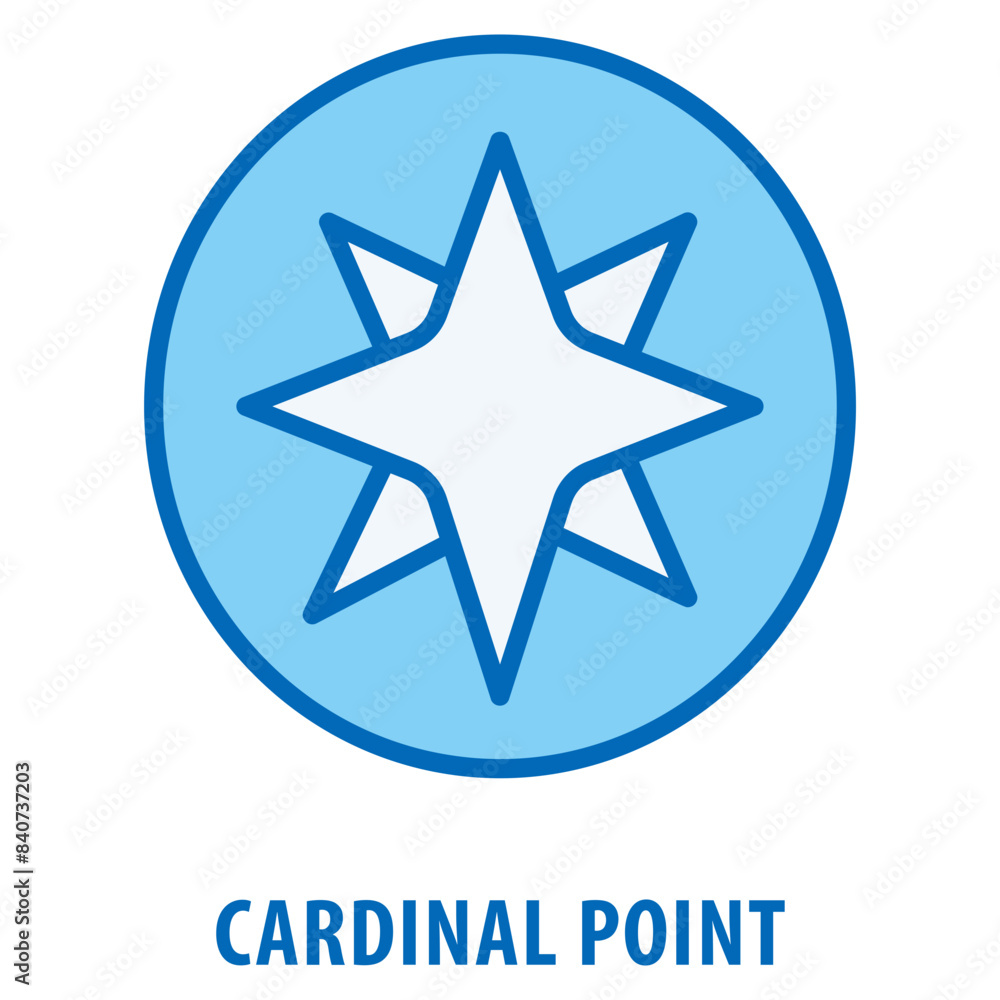 Cardinal Point Icon simple and easy to edit for your design elements Cardinal Point Icon simple and easy to edit for your design elements
