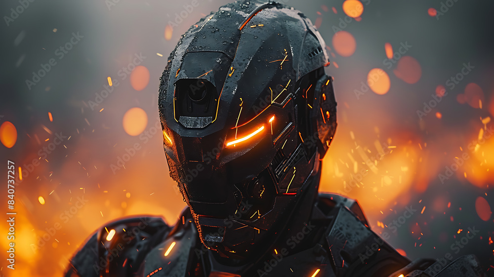 futuristic robot warrior futuristic robot warrior