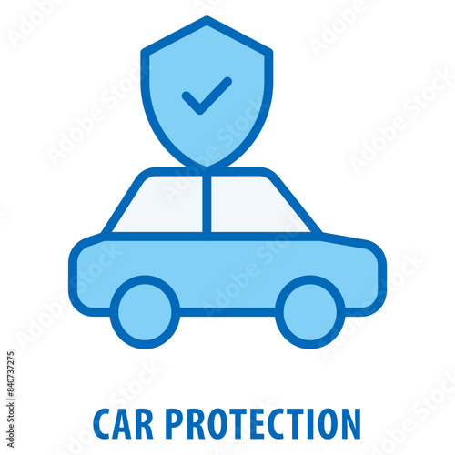 Car protection Icon simple and easy to edit for your design elements