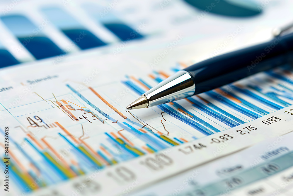 business and finance concept calculator invoices and pen business and finance concept calculator invoices and pen