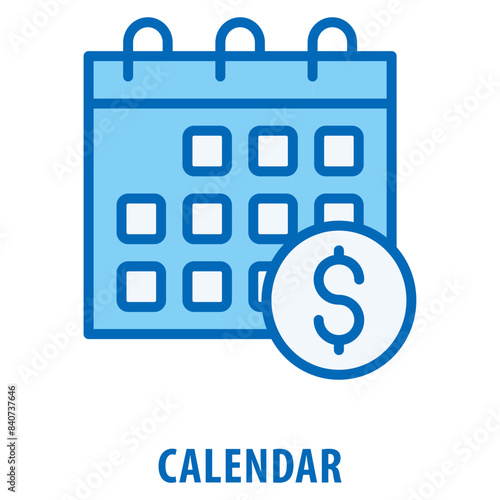 Calendar Icon simple and easy to edit for your design elements