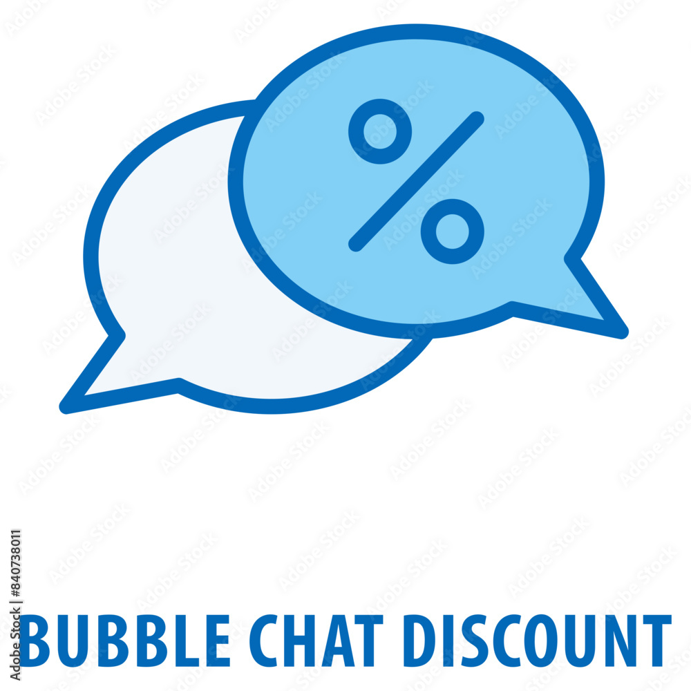 bubble chat discount Icon simple and easy to edit for your design elements bubble chat discount Icon simple and easy to edit for your design elements