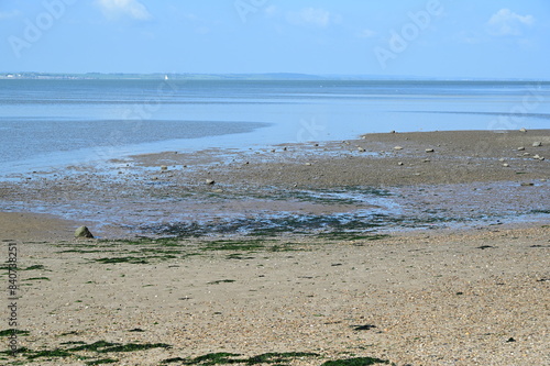 Incoming Tide at Southend on sea on 6th June 2024. photo