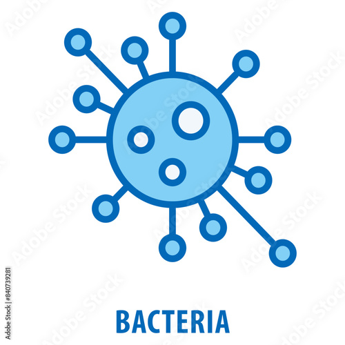Bacteria Icon simple and easy to edit for your design elements