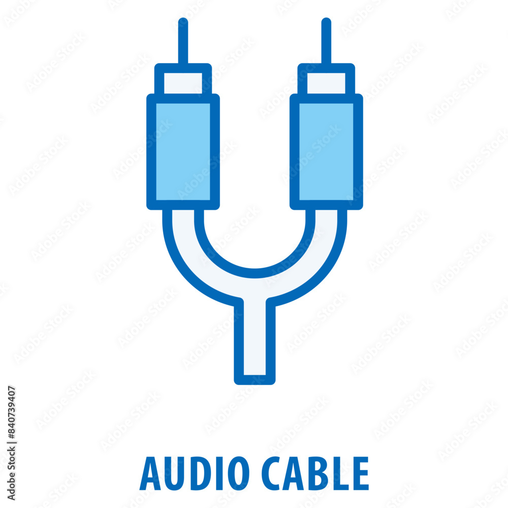Audio Cable Icon simple and easy to edit for your design elements Audio Cable Icon simple and easy to edit for your design elements