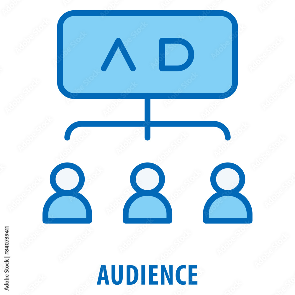 Audience Icon simple and easy to edit for your design elements Audience Icon simple and easy to edit for your design elements