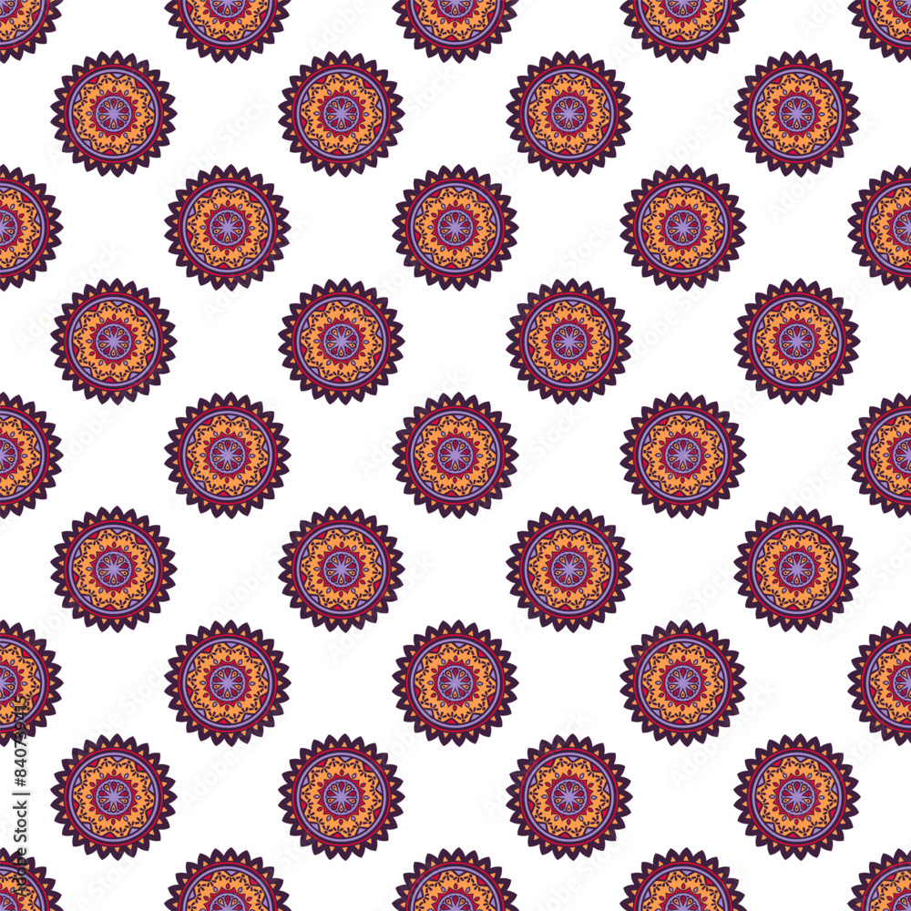 Seamless vector mandala pattern Seamless vector mandala pattern
