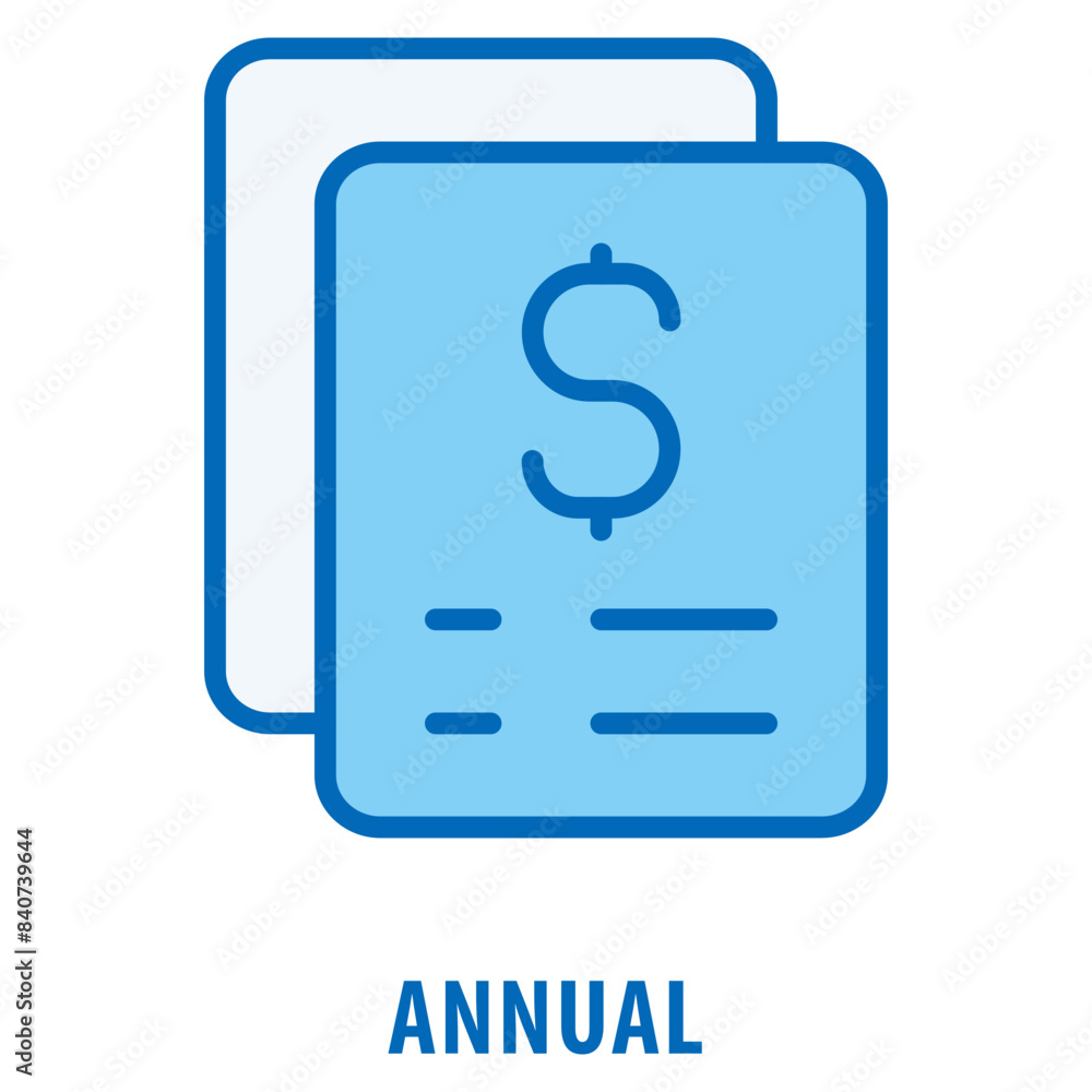 Annual Icon simple and easy to edit for your design elements