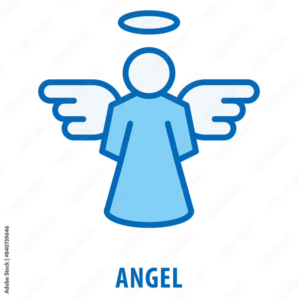 Angel Icon simple and easy to edit for your design elements Angel Icon simple and easy to edit for your design elements