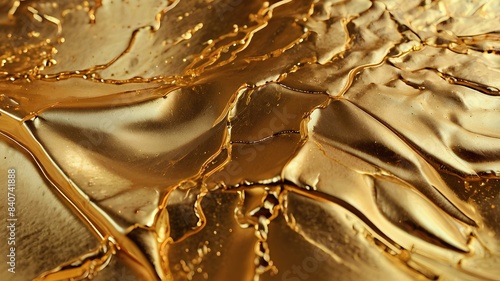 A dazzling flowing river of molten gold, each ripple seeming to dance with heavenly light against a rich, velvety background.