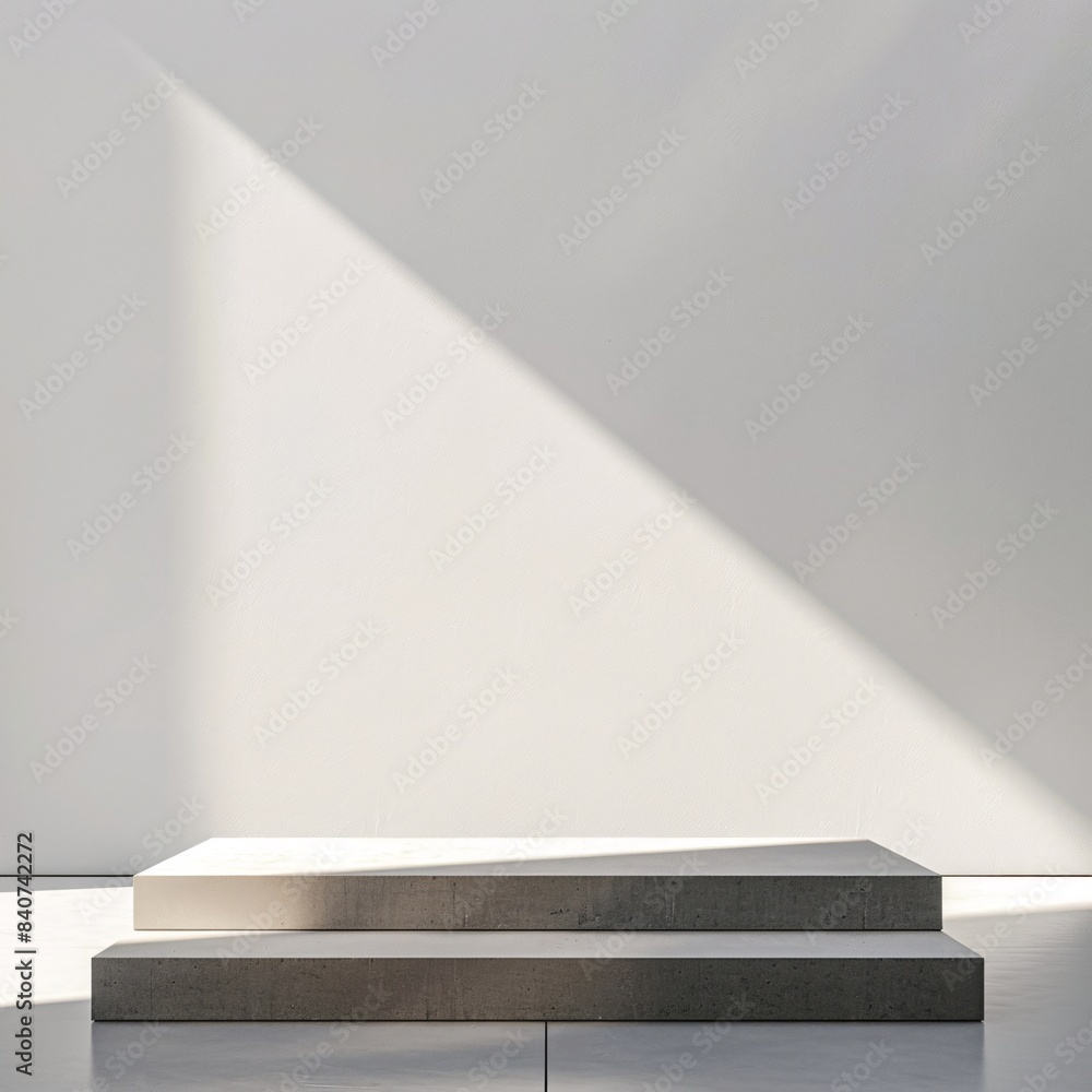 A minimalist product shot featuring a podium at the center of the image, set against a white background for a clean and contemporary look. A minimalist product shot featuring a podium at the center of the image, set against a white background for a clean and contemporary look.