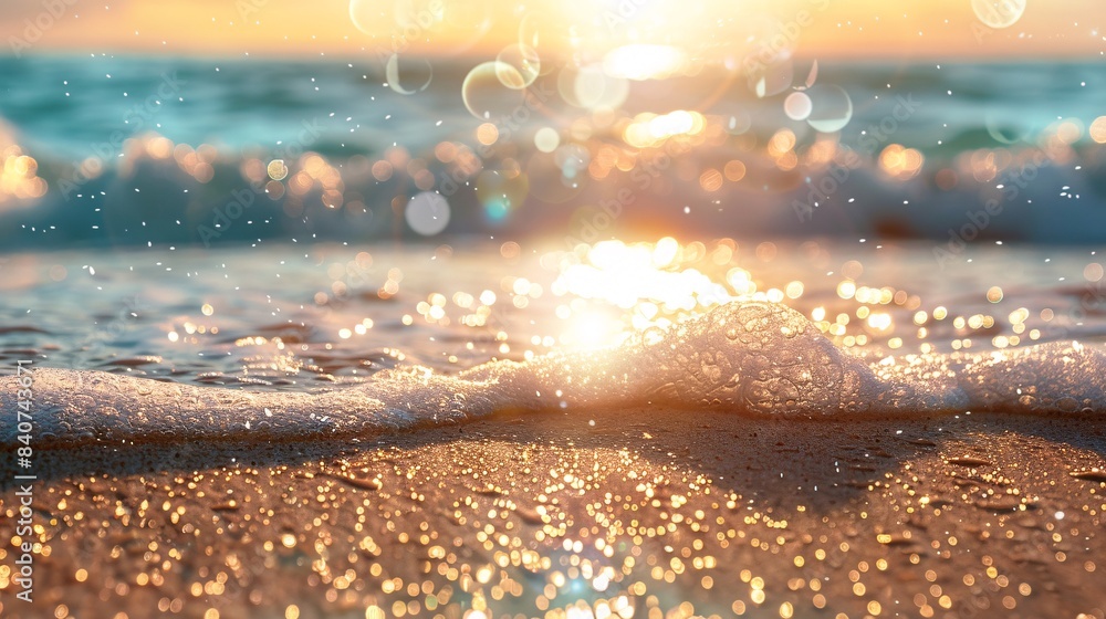 close up of summer shore background 