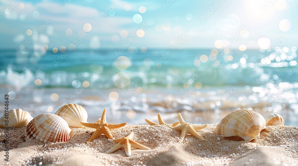 summer shore background with copy space summer shore background with copy space