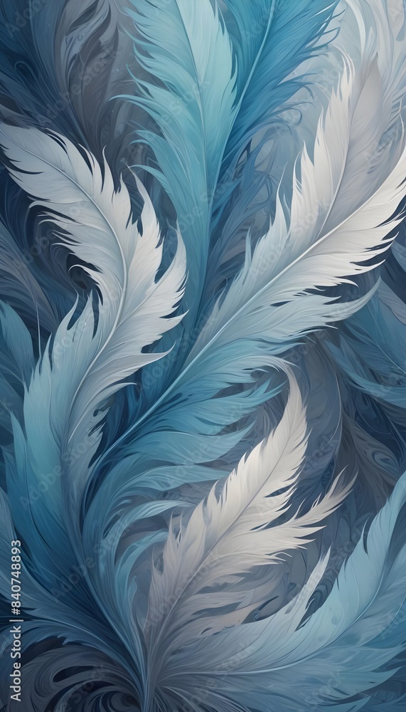 Swirling patterns of gray white and blue Swirling patterns of gray white and blue