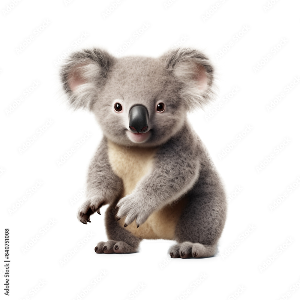 close up of a koala isolated on white close up of a koala isolated on white