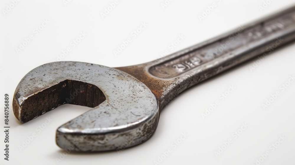 photo of a spanner wrench. white background photo of a spanner wrench. white background
