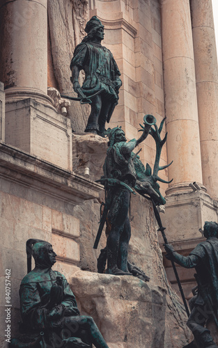 Fontana di Mattia, cortile Hunyadi del Palazzo Reale, Budapest photo