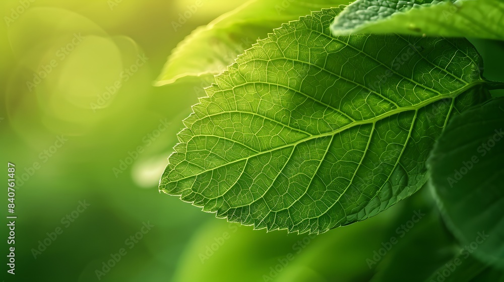 Surface texture pattern of leaves. Close up. Generative AI Surface texture pattern of leaves. Close up. Generative AI