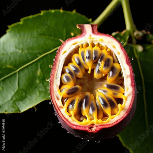 passionfruit seeds passionfruit seeds are small edible seeds fou photo