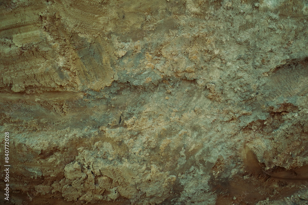 Background of brown sandy powder. Background Texture, Copy Space, Grey sand Background with abstract texture with shadows. Background of brown sandy powder. Background Texture, Copy Space, Grey sand Background with abstract texture with shadows.