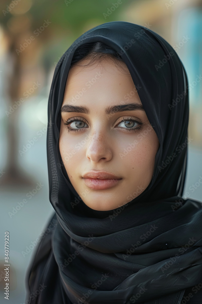 Beautiful Arabian woman wearing hijab, Muslim woman portrait Beautiful Arabian woman wearing hijab, Muslim woman portrait